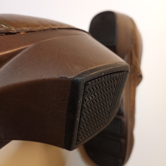 Dansko Brown Savanna Embossed Leather Mary Jaine Comfort Clogs Sz 39 - Picture 4 of 11